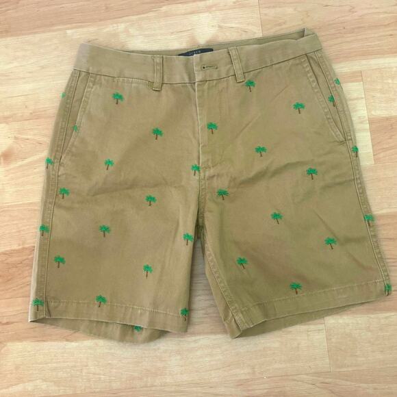 J. Crew Pants - J.Crew Chino Women's Khakis Summer Shorts Embroidered Palm Trees Small Sz 2 $80